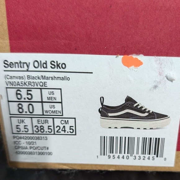 New black and white canvas VANS Sentry old skool - Picture 4 of 4
